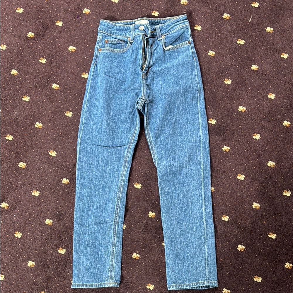H&M Blue Skinny Jeans Sleek Fit